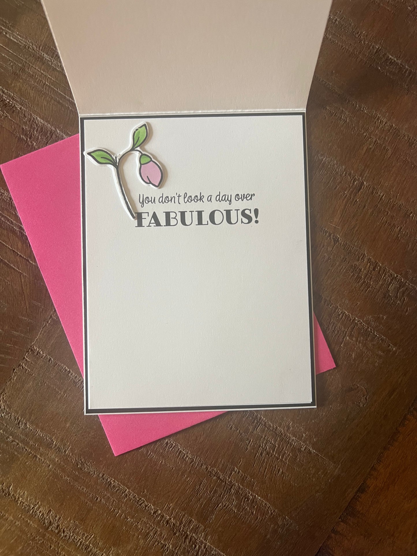 Happy Birthday Pink Flower